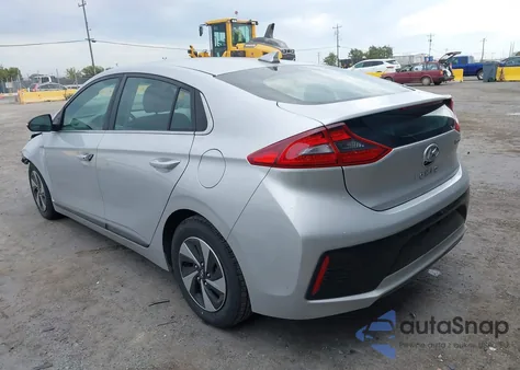 2017 Hyundai Ioniq Hybrid Sel z USA, uszkodzony, nr VIN KMHC75LC4HU058009